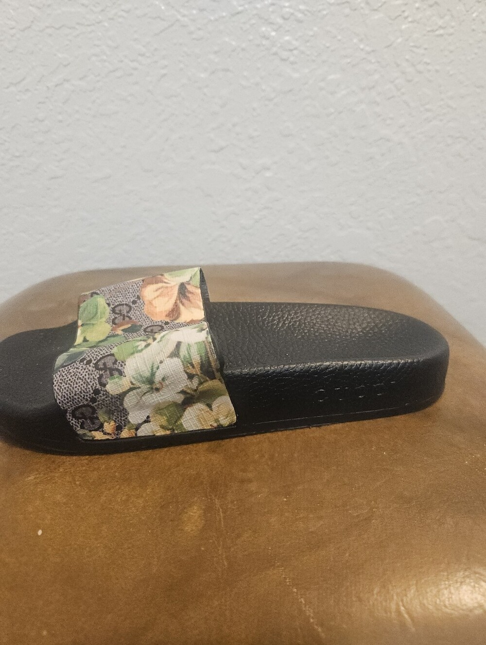 Gucci Amputee Rare Green Bloom Floral Slide